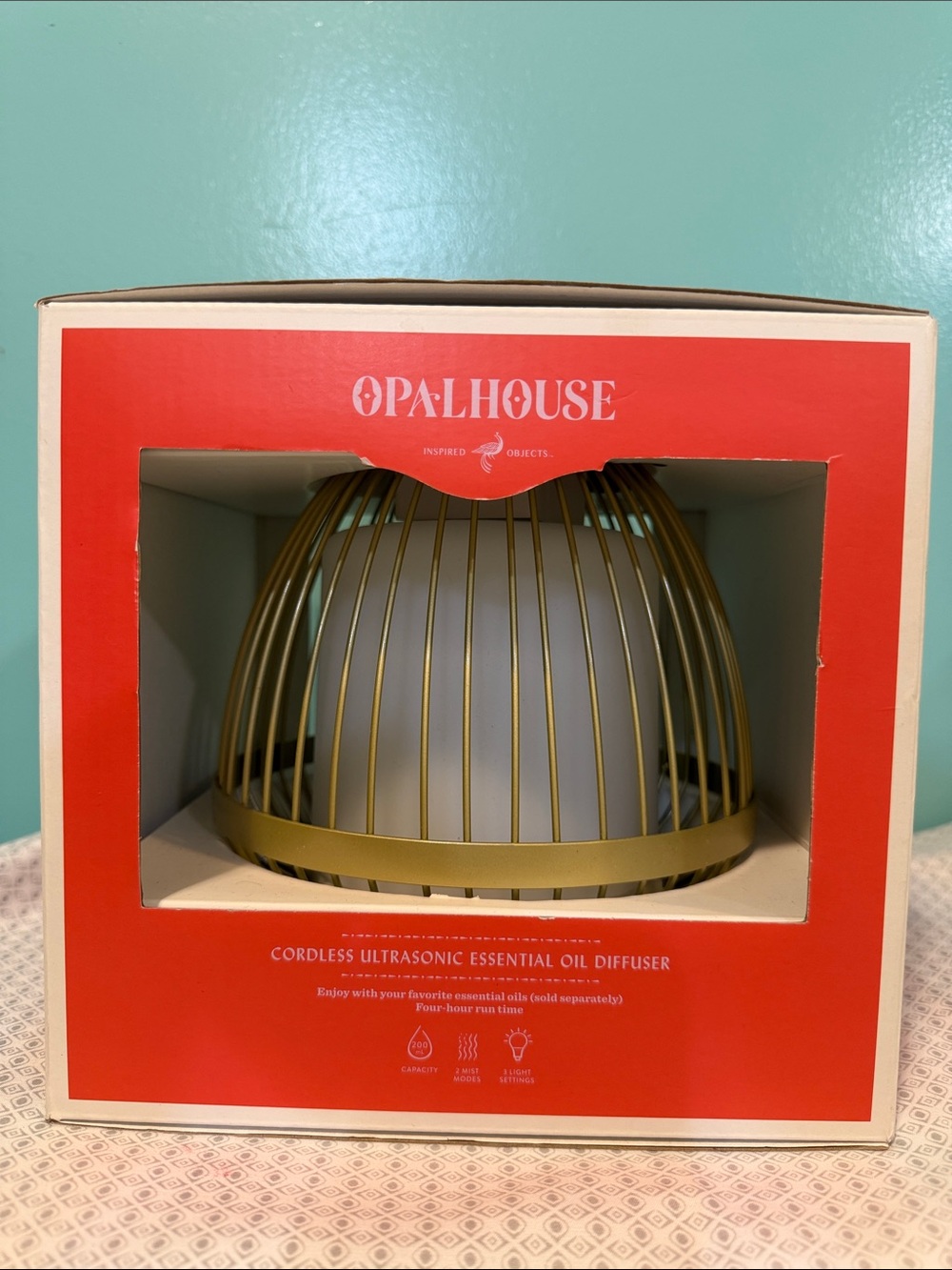 Opalhouse Gold and White Decorative Cage Diffuser